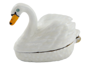 ELEGANCKA SZKATUŁKA PUDEŁKO ŁABĘDŹ