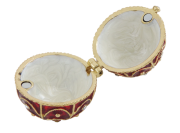ELEGANCKA SZKATUŁKA JAJKO FABERGE ZARĘCZYNY