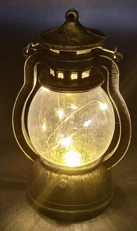 LAMPKA LED LAMPA NAFTOWA DEKORACJA 12,6CM
