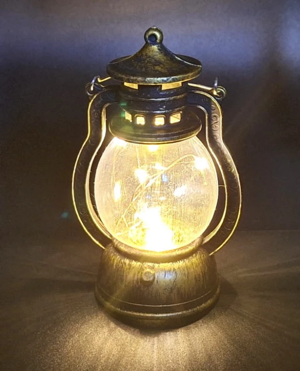 LAMPKA LED LAMPA NAFTOWA DEKORACJA 12,6CM