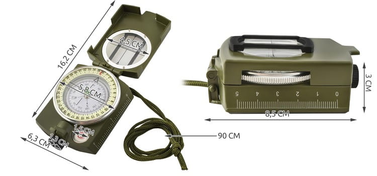 KOMPAS MILITARNY  PRYZMATYCZNY KM5717