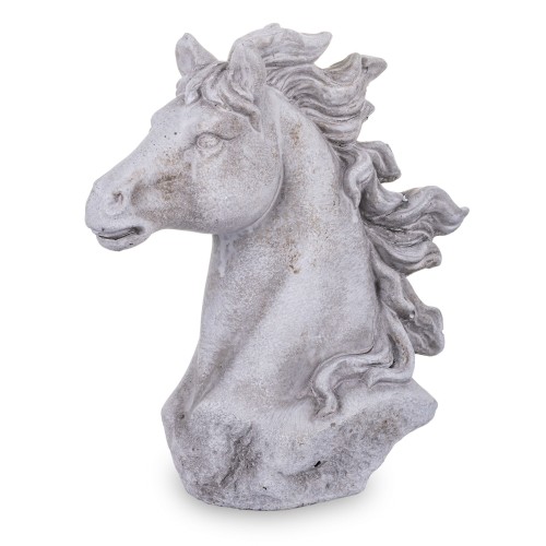 FIGURKA GŁOWA KONIA KOŃ BETONOWA 22x20x10CM
