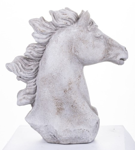 FIGURKA GŁOWA KONIA KOŃ BETONOWA 22x20x10CM