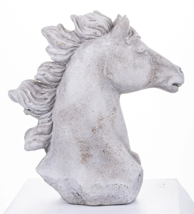 FIGURKA GŁOWA KONIA KOŃ BETONOWA 22x20x10CM