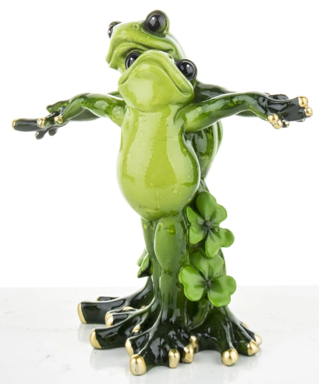 FIGURKA ŻABY PARA ZAKOCHANI TITANIC 13x13x6,5
