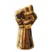 FIGURKA CERAMICZNA PIĘŚĆ GOLD 29CM