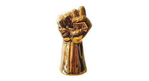 FIGURKA CERAMICZNA PIĘŚĆ GOLD 29CM