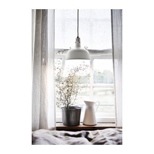 LAMPA WISZĄCA BIAŁA RANARP 23CM