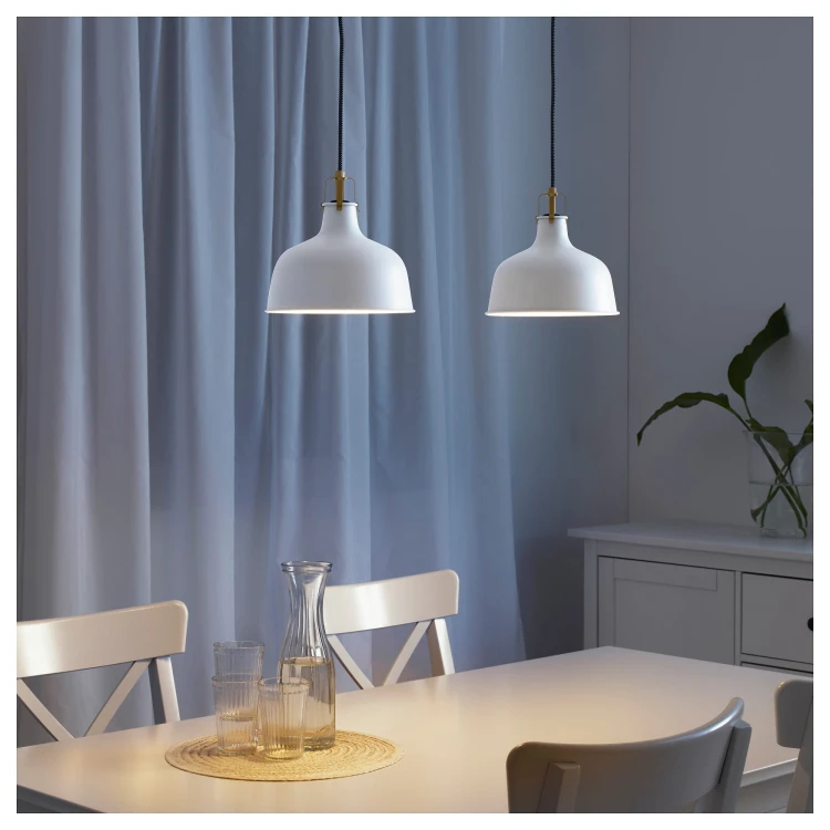 LAMPA WISZĄCA BIAŁA RANARP 23CM