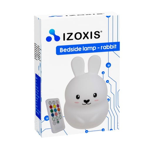 LAMPKA NOCNA RGB Z PILOTEM -  KRÓLIK