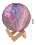 LAMPKA NOCNA KSIĘŻYC - MOON LIGHT 15cm 16 kolorów świecenia + PILOT
