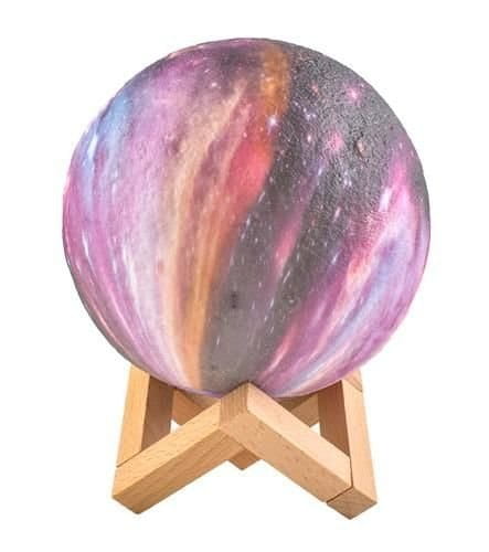 LAMPKA NOCNA KSIĘŻYC - MOON LIGHT 15cm 16 kolorów świecenia + PILOT