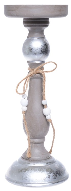 ŚWIECZNIK DREWNIANY 26,5CM