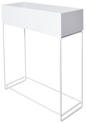KWIETNIK METAL BIAŁY DUŻY 55X20X71
