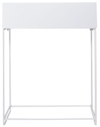 KWIETNIK METAL BIAŁY DUŻY 55X20X71