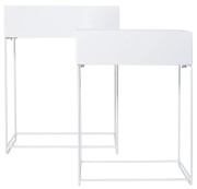 KWIETNIK METAL BIAŁY DUŻY 55X20X71