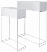 KWIETNIK METAL BIAŁY DUŻY 55X20X71