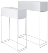 KWIETNIK METAL BIAŁY DUŻY 55X20X71