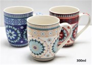 KUBEK CERAMICZNY 300ML mix 4 kolory