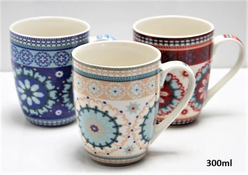 KUBEK CERAMICZNY 300ML mix 4 kolory