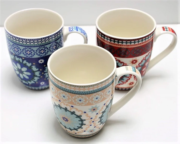 KUBEK CERAMICZNY 300ML mix 4 kolory