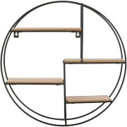 PÓŁKA OKRĄGŁA + METAL LOFT DUŻA FI 41cm GŁĘBOKOŚĆ: 10cm