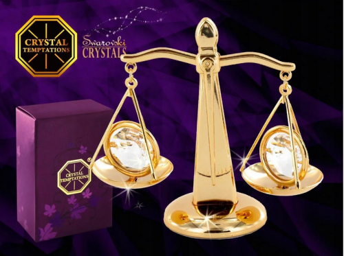 WAGA PRODUCTS WITH SVAROVSKI CRYSTALS   7 x 7 x 3,1cm ZNAK ZODIAKU