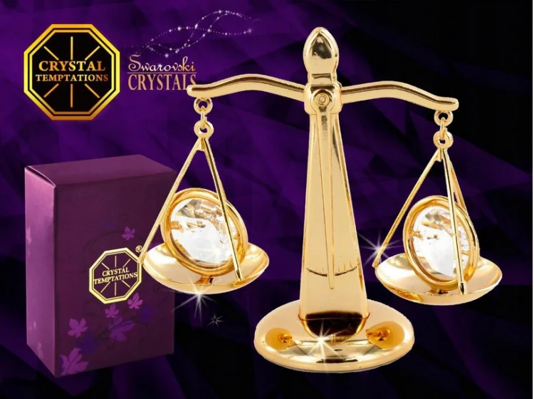 WAGA PRODUCTS WITH SVAROVSKI CRYSTALS   7 x 7 x 3,1cm ZNAK ZODIAKU