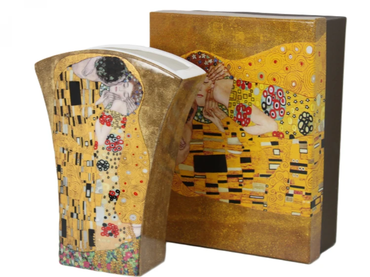 WAZON KLIMT POCAŁUNEK 14X19,5X6,5 CM