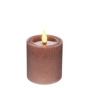 ŚWIECA LED RUSTIC MAUVE FI7 H7,5 CM
