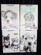 TOREBKA UPOMINKOWA "I LOVE DOGS" 4 wzory ROZM. M 32X26X10cm