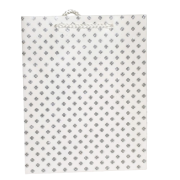 TOREBKA UPOMINKOWA BIAŁO-SREBRNA-BROKAT 42X32X12 CM 3 WZORY