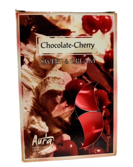 PODRZEWACZE T-LIGHT CHOCOLATE-CHERRY CZEKOLADA-WIŚNIA 6 sztuk