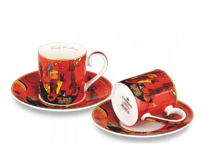 KPL. 2 FILIŻANEK ESPRESSO - WASSILY KADINSKY WITH AND AGAINST