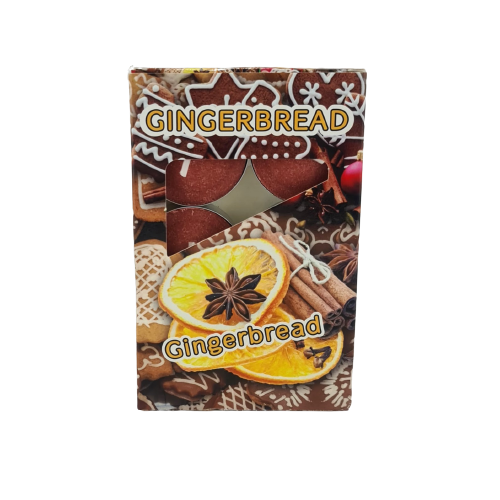 PODRZEWACZE T-LIGHT GINGERBREAD (CYNAMON) 6 sztuk