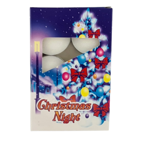 PODRZEWACZE T-LIGHT CHRISTMAS NIGHT 6 sztuk