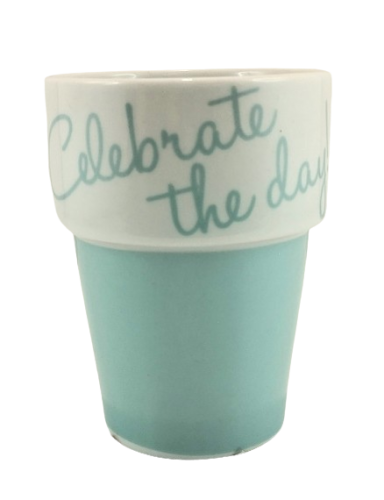 CERAMICZNY KUBEK CELEBRATE MIĘTOWY 250ML