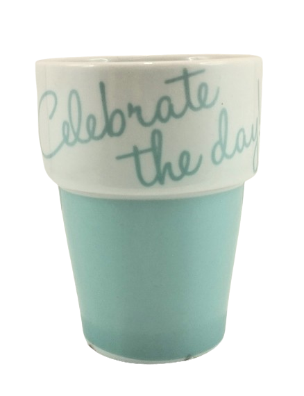 CERAMICZNY KUBEK CELEBRATE MIĘTOWY 250ML