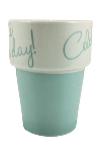 CERAMICZNY KUBEK CELEBRATE MIĘTOWY 250ML