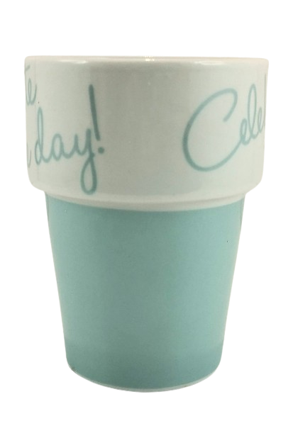 CERAMICZNY KUBEK CELEBRATE MIĘTOWY 250ML