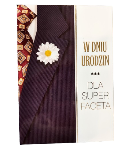 KARTKA OKOLICZNOŚCIOWA MĘSKA URODZINOWA