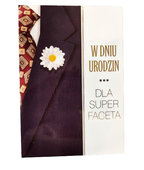KARTKA OKOLICZNOŚCIOWA MĘSKA URODZINOWA