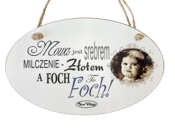 TABLICZKA MDF 23x14CM FOCH TO FOCH!