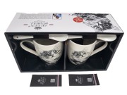 KUBEK PORCELANOWY KOT AMERYKAŃSKI - KPL. 2 SZT