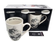 KUBEK PORCELANOWY KOT SYBERYJSKI - KPL 2SZT