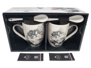 KUBEK PORCELANOWY KOT SYBERYJSKI - KPL 2SZT