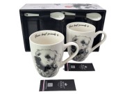 KUBEK PORCELANOWY LABRADOR - KPL. 2 SZT