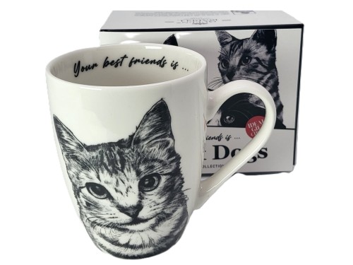 KUBEK PORCELANOWY KOT AMERYKAŃSKI