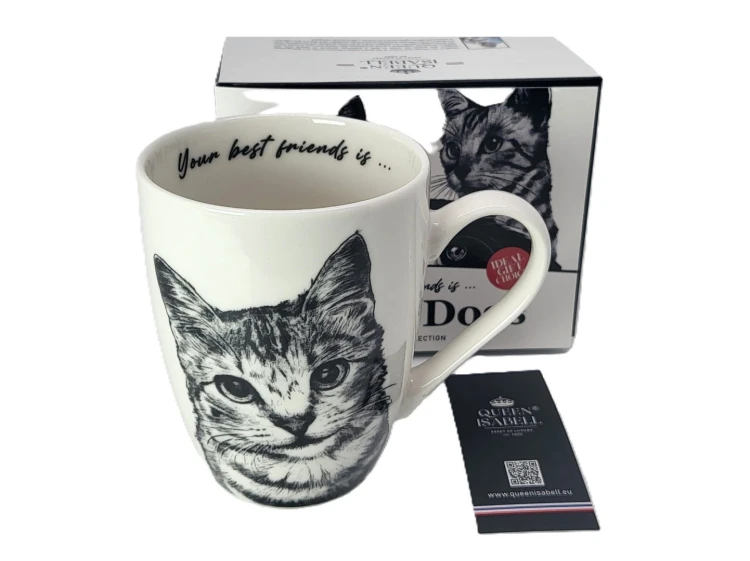 KUBEK PORCELANOWY KOT AMERYKAŃSKI