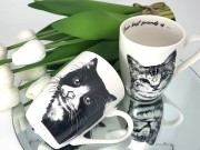 KUBEK PORCELANOWY KOT AMERYKAŃSKI